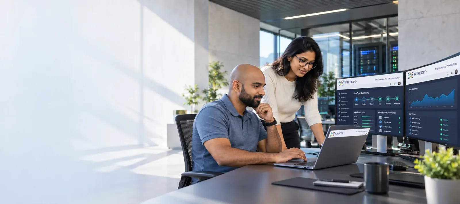 DevOps consulting services - Wirecto team at work