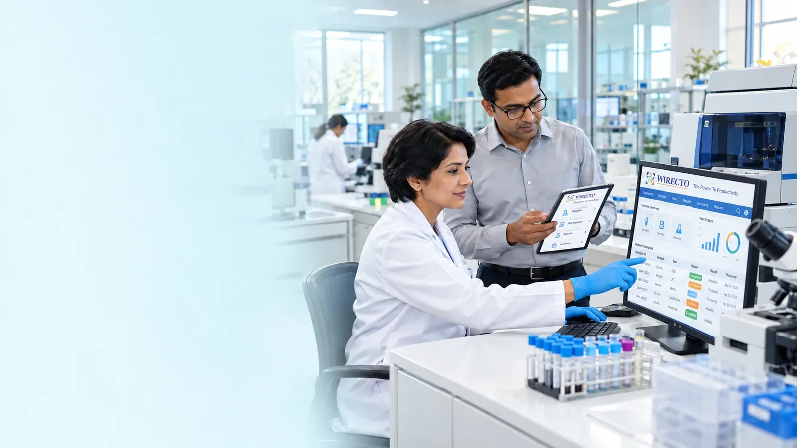 Pathology lab software India - Wirecto team at work
