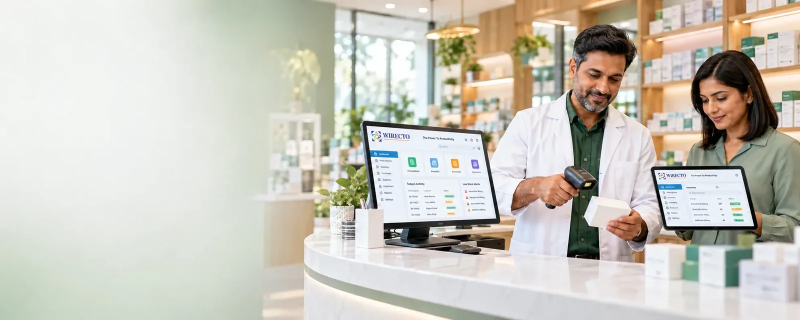 Pharmacy billing software India - Wirecto team at work
