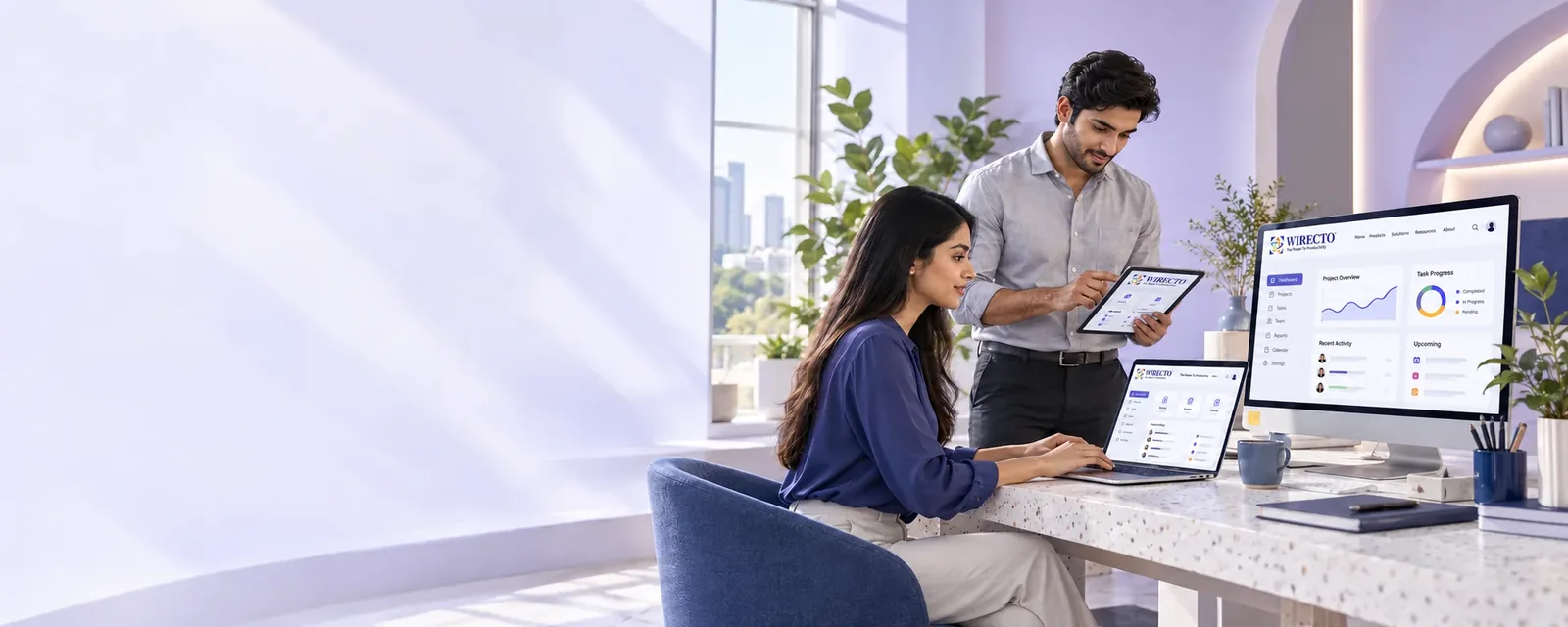 Angular development company India - Wirecto team at work